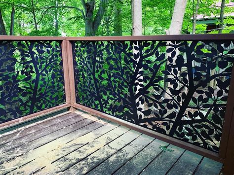 privacy fence with sheet metal|decorative metal privacy fence.